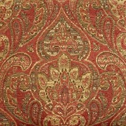 Best Pirce 💯 Elm Lane Red Cinnebar Fabric Recliner Chair Modern Armchair Comfortable Push Manual Reclining Footrest Bedroom Living Room Reading ❤️