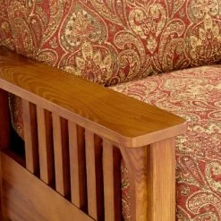 Best Pirce 💯 Elm Lane Red Cinnebar Fabric Recliner Chair Modern Armchair Comfortable Push Manual Reclining Footrest Bedroom Living Room Reading ❤️ -Living Room Chairs Sales unnamed file 12980