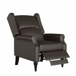 Flash Sale ⭐ Ani Wingback Pushback Recliner - ProLounger Gray ✔️ -Living Room Chairs Sales unnamed file 12999