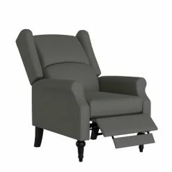 Flash Sale ⭐ Ani Wingback Pushback Recliner - ProLounger Gray ✔️ -Living Room Chairs Sales unnamed file 13001