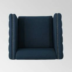Best Sale ✔️ Alira Modern Tufted Armchair Navy Blue - Christopher Knight Home ✔️ -Living Room Chairs Sales unnamed file 1301