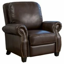 Best deal 💯 Torreon Faux Leather Recliner Club Chair Dark Brown - Christopher Knight Home 🥰 -Living Room Chairs Sales unnamed file 13031