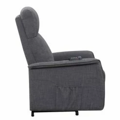 Top 10 ⭐ Fabric Power Lift Massage Recliner Chair with Wired Remote and Side Pockets Gray - Benzara 😍