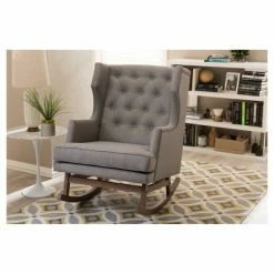 Budget π― Iona Mid - Century Retro Modern Fabric Upholstered Button - Tufted Wingback Rocking Chair - Gray - Baxton Studio π₯ 7 Budget π― Iona Mid - Century Retro Modern Fabric Upholstered Button - Tufted Wingback Rocking Chair - Gray - Baxton Studio π₯ -Living Room Chairs Sales unnamed file 1307