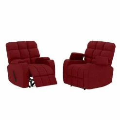 Best Sale 💯 Set of 2 Wall Hugger Storage Recliner Chairs Microfiber - ProLounger Deep Blue 🔔 -Living Room Chairs Sales unnamed file 13085