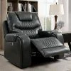 Promo 🔔 Edansy Upholstered Chair with Power Recliner and USB Plug Gray - HOMES: Inside + Out 😉