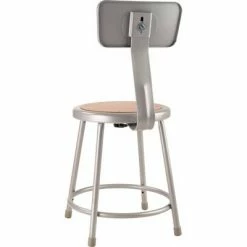 Cheap ❤️ National Public Seating 2pk 18" Heavy Duty Steel Stool with Backrest - Hampton Collection Gray 👏 -Living Room Chairs Sales unnamed file 131