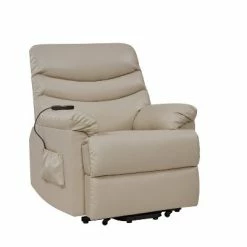Cheapest 🔔 Wall Hugger Power Recliner and Lift Chair Cream - ProLounger 🔥 -Living Room Chairs Sales unnamed file 13102