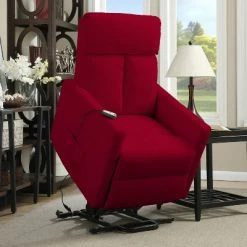 Flash Sale 🛒 Power Lift Chair Recliner - Prolounger Red 🌟 -Living Room Chairs Sales unnamed file 13117