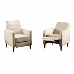 New ⌛ Set of 2 Mervynn Mid-Century Recliner - Christopher Knight Home Slate 🌟 -Living Room Chairs Sales unnamed file 13227
