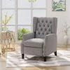 Flash Sale ✨ Keating Traditional Wingback Recliner - Christopher Knight Home Gray 👍 -Living Room Chairs Sales unnamed file 13253