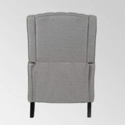 Flash Sale ✨ Keating Traditional Wingback Recliner - Christopher Knight Home Gray 👍 -Living Room Chairs Sales unnamed file 13257