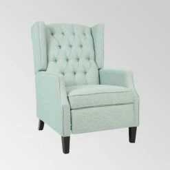 Flash Sale ✨ Keating Traditional Wingback Recliner - Christopher Knight Home Gray 👍 -Living Room Chairs Sales unnamed file 13259