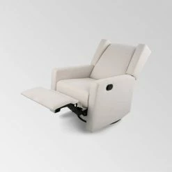 Promo 😉 Hounker Contemporary Swivel Recliner - Christopher Knight Home Beige 😉 -Living Room Chairs Sales unnamed file 13262