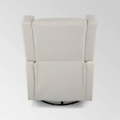 Promo 😉 Hounker Contemporary Swivel Recliner - Christopher Knight Home Beige 😉 -Living Room Chairs Sales unnamed file 13264