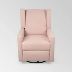 Promo 😉 Hounker Contemporary Swivel Recliner - Christopher Knight Home Beige 😉 -Living Room Chairs Sales unnamed file 13266