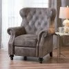 Outlet 🥰 Walder Tufted Recliner - Christopher Knight Home Warm Stone ✔️ -Living Room Chairs Sales unnamed file 13300