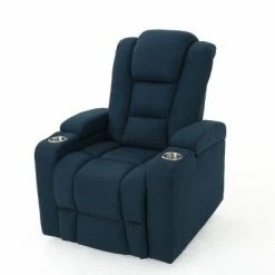 Promo 😉 Emersyn Tufted Power Recliner - Christopher Knight Home Navy 🔔 -Living Room Chairs Sales unnamed file 13311