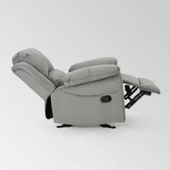 Best reviews of 🤩 Celestina Microfiber Gliding Recliner Gray - Christopher Knight Home 👏 -Living Room Chairs Sales unnamed file 13316