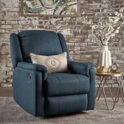Coupon 🤩 Jennette Tufted Swivel Gliding Recliner Navy Blue - Christopher Knight Home 🔔