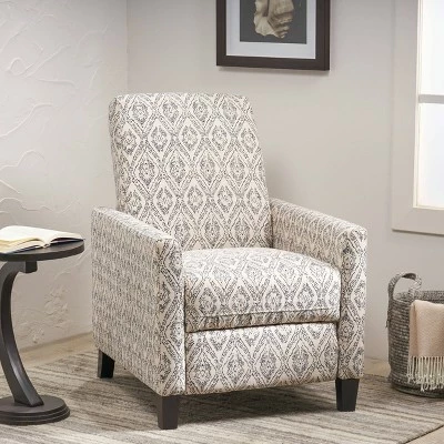 Best Pirce ๐ Foxhill Contemporary Push Back Recliner - Christopher Knight Home Gray Checkerboard ๐ 3 Best Pirce ๐ Foxhill Contemporary Push Back Recliner - Christopher Knight Home Gray Checkerboard ๐