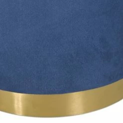 Best deal 🤩 Cardan Modern Glam Round Open Back Velvet Swivel Club Chair - Christopher Knight Home Cobalt/copper 💯 -Living Room Chairs Sales unnamed file 1335