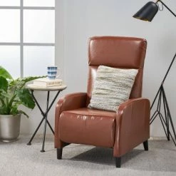 Buy 🎉 Stratton Recliner Tan - Christopher Knight Home ✔️ -Living Room Chairs Sales unnamed file 13356
