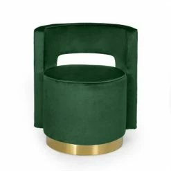 Best deal 🤩 Cardan Modern Glam Round Open Back Velvet Swivel Club Chair - Christopher Knight Home Cobalt/copper 💯 -Living Room Chairs Sales unnamed file 1337