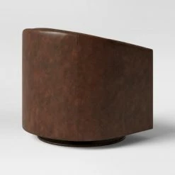 Best Sale π€© Berwick Barrel Swivel Chair Faux Leather Brown - Threshold™ π 7 Best Sale π€© Berwick Barrel Swivel Chair Faux Leather Brown - Threshold™ π -Living Room Chairs Sales unnamed file 1344