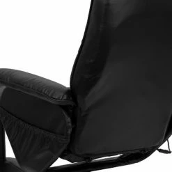 Best Pirce 🛒 Flash Furniture Massaging Heat Controlled Adjustable Recliner and Ottoman with Wrapped Base in Black LeatherSoft 👏 -Living Room Chairs Sales unnamed file 13447