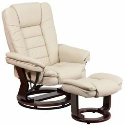 Cheapest 🔔 Riverstone Furniture Contemporary Leather Recliner with Horizontal Stitching and Ottoman - Flash Furniture Brown Vintage 💯 -Living Room Chairs Sales unnamed file 13481