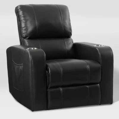 Best reviews of ❤️ Tucson Home Theater Single Power Recliner with Stainless Steel Cup Holders Black Leather Gel - Corliving ✨ 3 Best reviews of ❤️ Tucson Home Theater Single Power Recliner with Stainless Steel Cup Holders Black Leather Gel - Corliving ✨