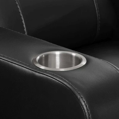 Best reviews of ❤️ Tucson Home Theater Single Power Recliner with Stainless Steel Cup Holders Black Leather Gel - Corliving ✨ 10 Best reviews of ❤️ Tucson Home Theater Single Power Recliner with Stainless Steel Cup Holders Black Leather Gel - Corliving ✨ - Image 8