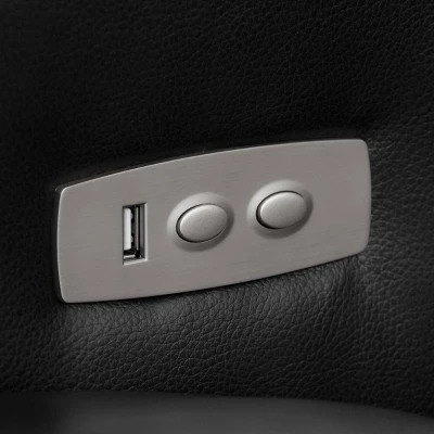 Best reviews of ❤️ Tucson Home Theater Single Power Recliner with Stainless Steel Cup Holders Black Leather Gel - Corliving ✨ 11 Best reviews of ❤️ Tucson Home Theater Single Power Recliner with Stainless Steel Cup Holders Black Leather Gel - Corliving ✨ - Image 9