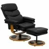 Best reviews of 👍 Flash Furniture Contemporary Multi-Position Recliner and Ottoman with Wood Base in Black LeatherSoft 🤩 -Living Room Chairs Sales unnamed file 13541