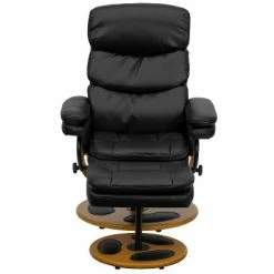 Best reviews of 👍 Flash Furniture Contemporary Multi-Position Recliner and Ottoman with Wood Base in Black LeatherSoft 🤩 -Living Room Chairs Sales unnamed file 13544