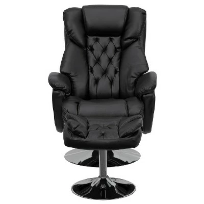 Cheapest ๐ Flash Furniture Transitional Multi-Position Recliner and Ottoman with Chrome Base in Black LeatherSoft โ๏ธ 7 Cheapest ๐ Flash Furniture Transitional Multi-Position Recliner and Ottoman with Chrome Base in Black LeatherSoft โ๏ธ - Image 5