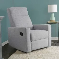 Cheap 🤩 Second Story Home The Grove The Grove Swivel Recliner - Gray 😍 -Living Room Chairs Sales unnamed file 13600