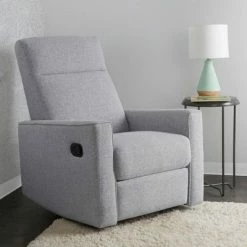 Cheap 🤩 Second Story Home The Grove The Grove Swivel Recliner - Gray 😍 -Living Room Chairs Sales unnamed file 13601