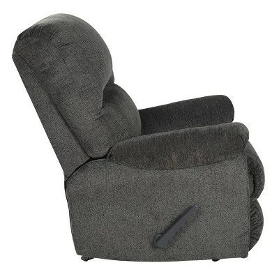 New ๐งจ Fabric Upholstered Rocker Recliner with Pillow Top Arm Gray - Benzara ๐ฅฐ 4 New ๐งจ Fabric Upholstered Rocker Recliner with Pillow Top Arm Gray - Benzara ๐ฅฐ - Image 2