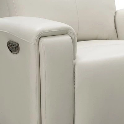 Hot Sale โจ Karina Leather Power Recliner with Power Headrest Ivory - Abbyson Living ๐ 5 Hot Sale โจ Karina Leather Power Recliner with Power Headrest Ivory - Abbyson Living ๐ - Image 3