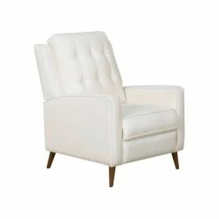 Promo ⌛ Francis Mid Century Pushback Recliner - Abbyson Living Ivory 🥰 -Living Room Chairs Sales unnamed file 13683