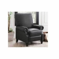 Flash Sale ❤️ Karla Pushback Recliner - Abbyson Living Black 🥰