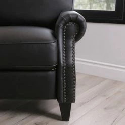 Flash Sale ❤️ Karla Pushback Recliner - Abbyson Living Black 🥰 -Living Room Chairs Sales unnamed file 13689