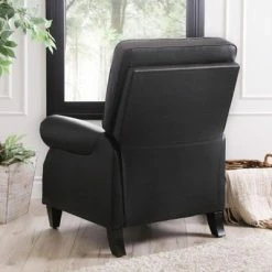 Flash Sale ❤️ Karla Pushback Recliner - Abbyson Living Black 🥰 -Living Room Chairs Sales unnamed file 13691