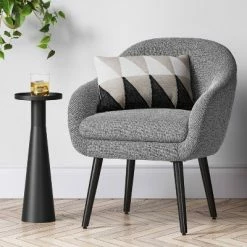 Best Sale β¨ Harwell Modern Arm Barrel Chair with Metal Legs - Project 62β’ Gray/white π