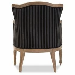 Flash Sale ✔️ Charlemagne Traditional French Blue Stripe Accent Chair -Baxton Studio 🎁 -Living Room Chairs Sales unnamed file 1370