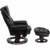 Wholesale 😀 Contemporary Recliner and Ottoman Leather - Riverstone Furniture Collection Black Leather 👏 -Living Room Chairs Sales unnamed file 13721