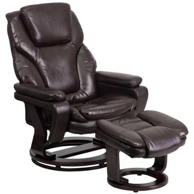 Wholesale ๐ Contemporary Recliner and Ottoman Leather - Riverstone Furniture Collection Black Leather ๐ 8 Wholesale ๐ Contemporary Recliner and Ottoman Leather - Riverstone Furniture Collection Black Leather ๐ - Image 6