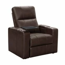 Hot Sale 💯 Rider Power Theater Recliner with 1 Table - Abbyson Living Brown 🌟 -Living Room Chairs Sales unnamed file 13736